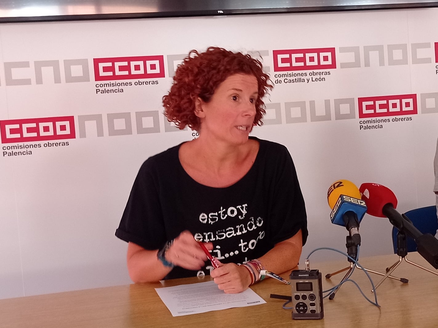 Elena Villamediana, secretaria provincial de CCOO en Palencia