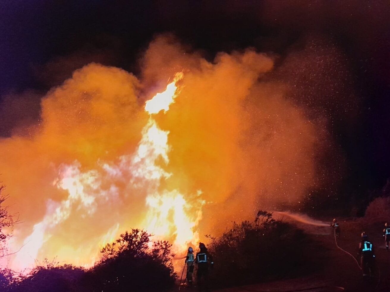 Fuego en La Arboleda