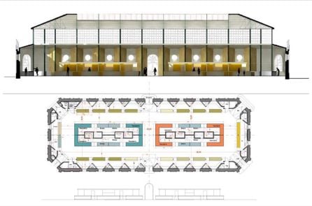 Infografía del proyecto básico de la Plaza del Mercado.