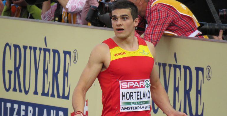 Bruno Hortelano, durante los Europeos de Ámsterdam