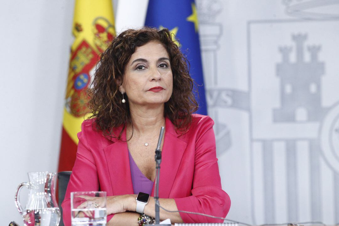 La ministra de Hacienda, tras el Consejo de Ministros.