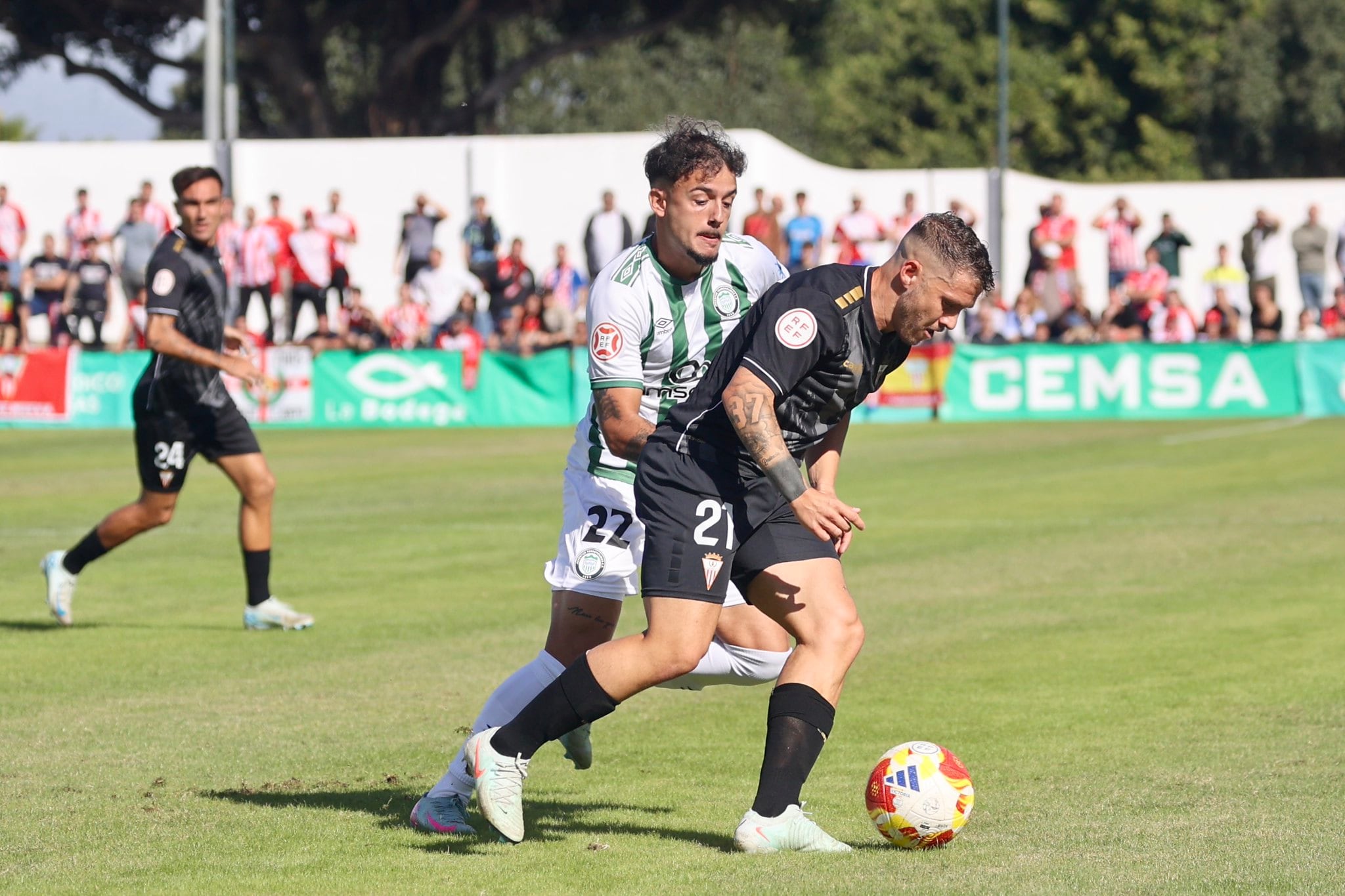 Juanma en el partido en Torremolinos