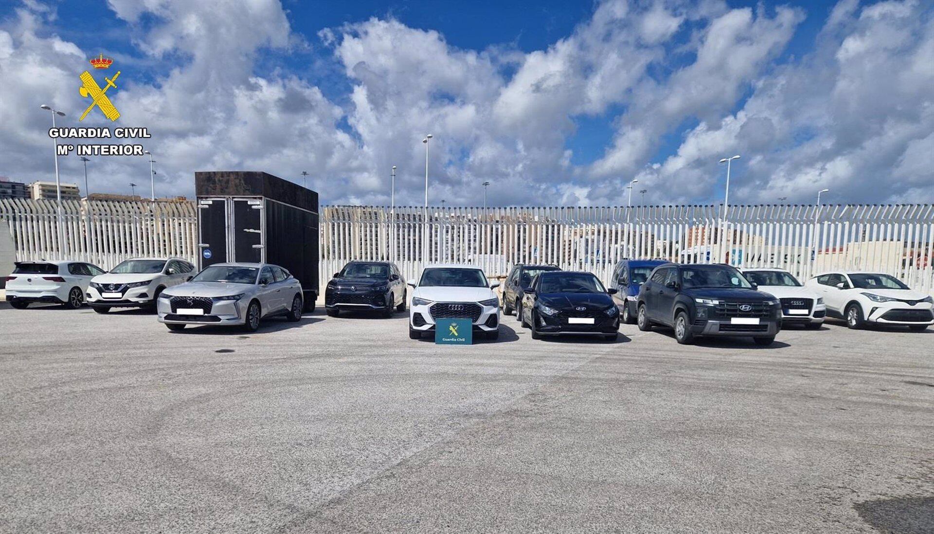 Vehículos recuperados en el puerto de Algeciras