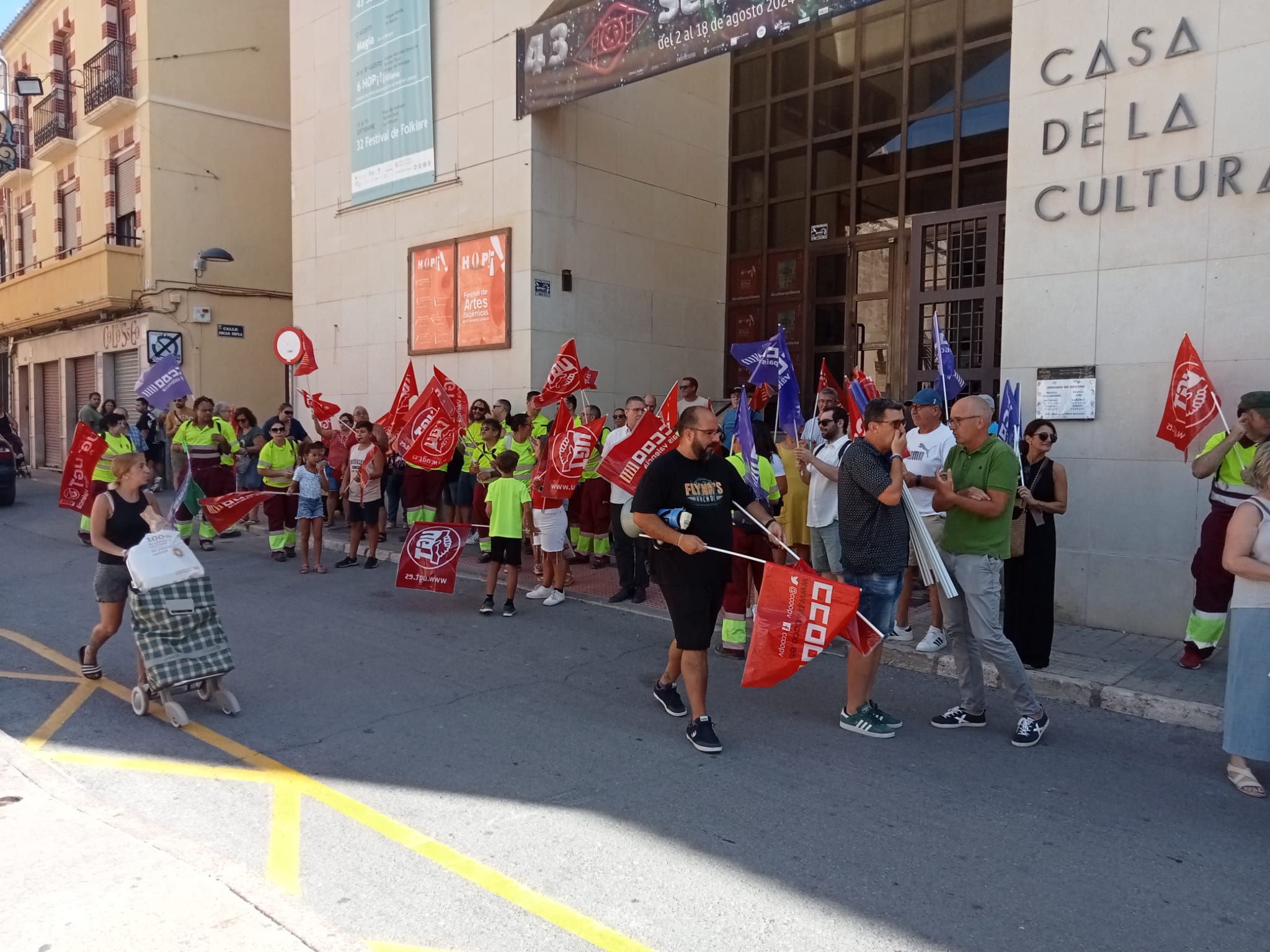 Concentraciones de los trabajadores del servicio