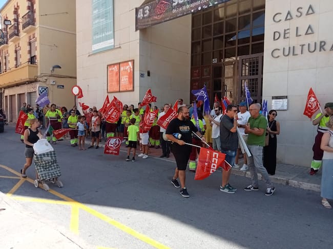 Concentraciones de los trabajadores del servicio