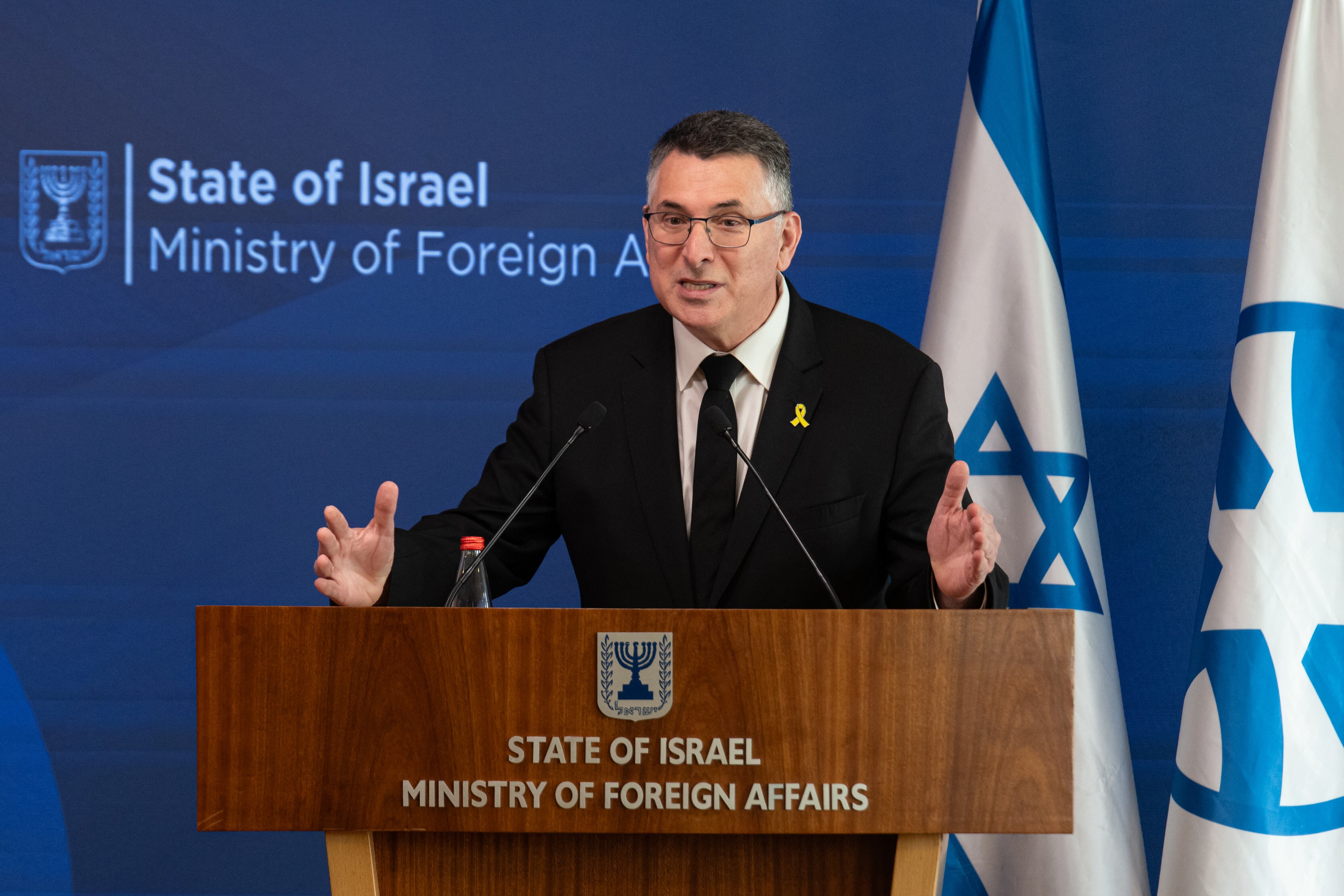 El ministro de Exteriores israelí, Gideon Saar.-EFE/ Magda Gibelli