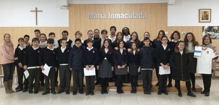 Alumnos de 1º de la ESO del Colegio María Inmaculada