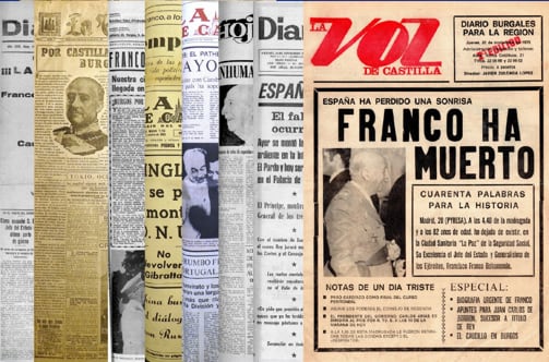 El libro recoge cómo reflejó la prensa el franquismo en Burgos