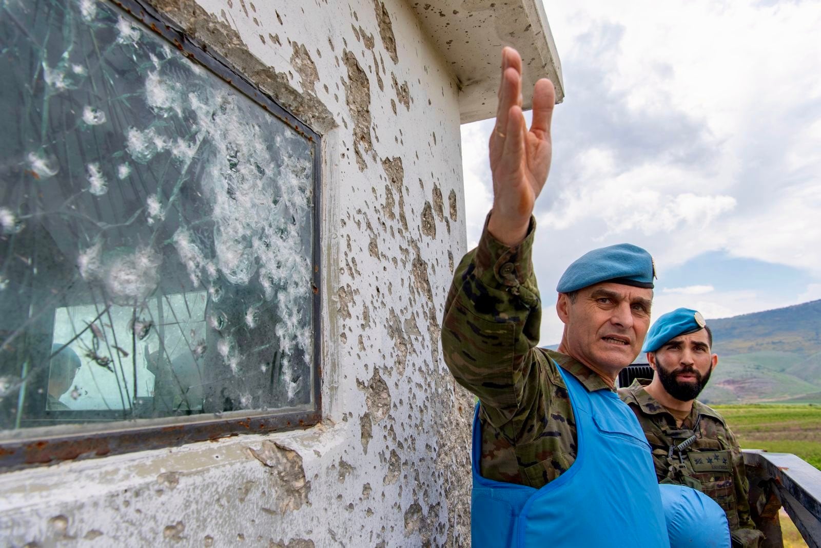 El general de división, Aroldo Lázaro, Jefe de Misión y Comandante de la Fuerza Provisional de la ONU en El Líbano