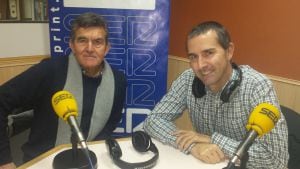 Antonio Palenciano (i), tesorero, y Jesús Movilla, secretario del Club Frontenis de Getafe