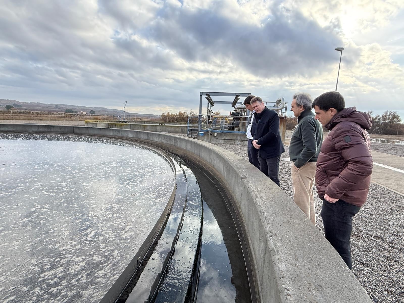 Visita a la EDAR junto a la empresa adjudicataria del contrato
