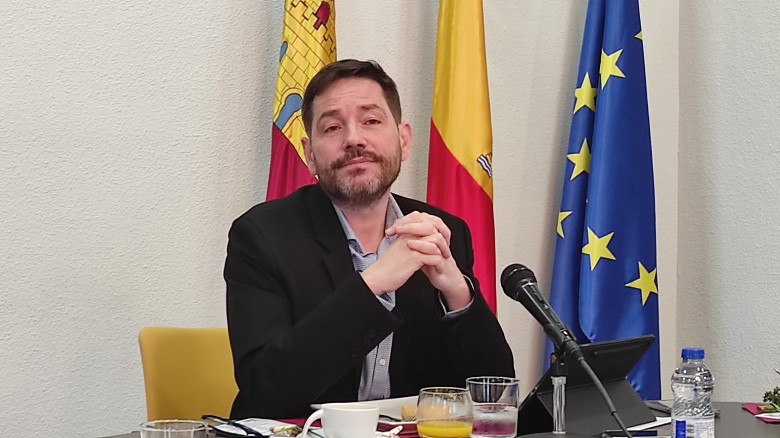 David Broceño, subdelegado del Gobierno en Ciudad Real, durante el balance de gestión de los primeros 100 días