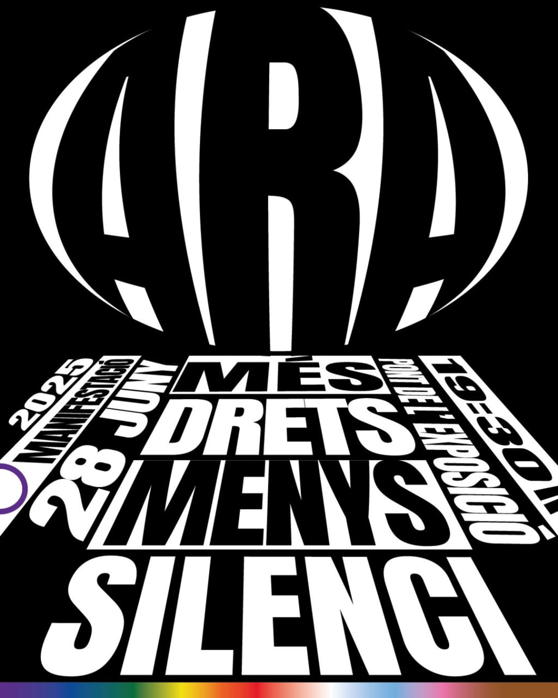 Cartel de la manifestación del Orgullo 2025 por parte de Lambda.