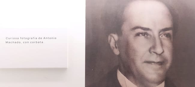 Imagen de Antonio Machado en la Exposición de la Fundación Unicaja de Sevilla