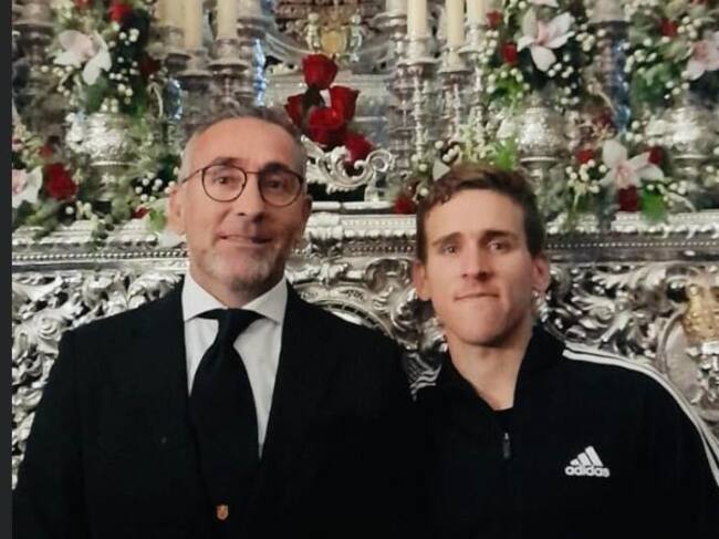 Tomás Sampalo junto a su hijo Pablo