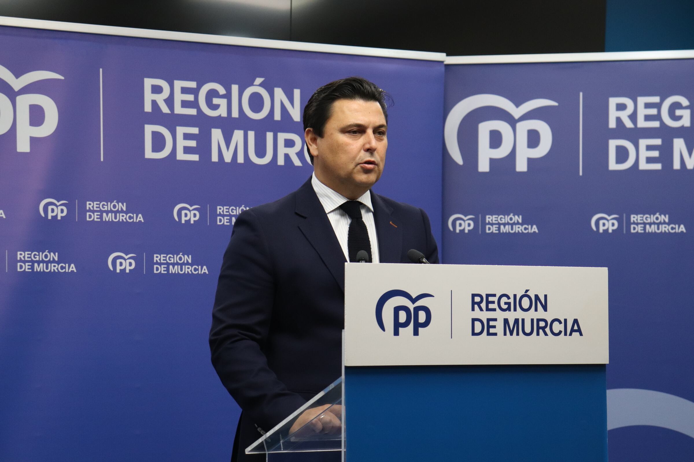 El secretario general del Partido Popular de la Región de Murcia, José Miguel Luengo