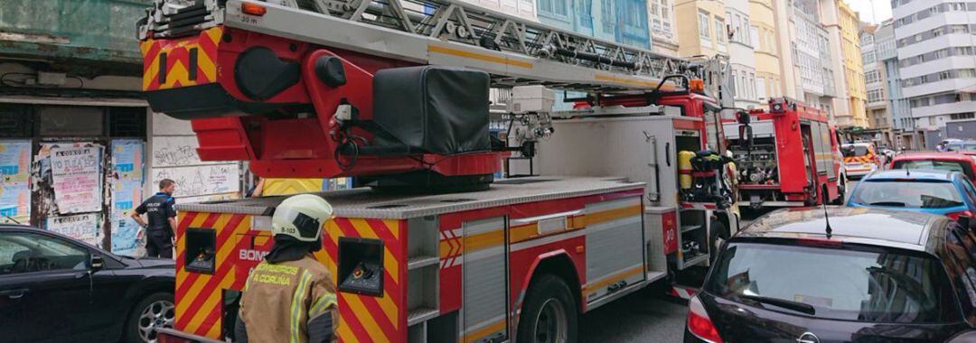 Bomberos de A Coruña en una intervención