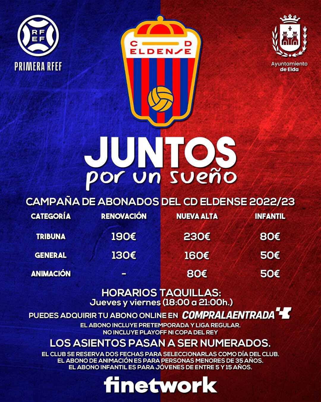 El Eldense empieza la venta y renovación de abonos