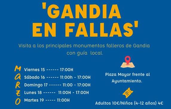 Horario y precio en los que se realizarán las visitas guiadas.