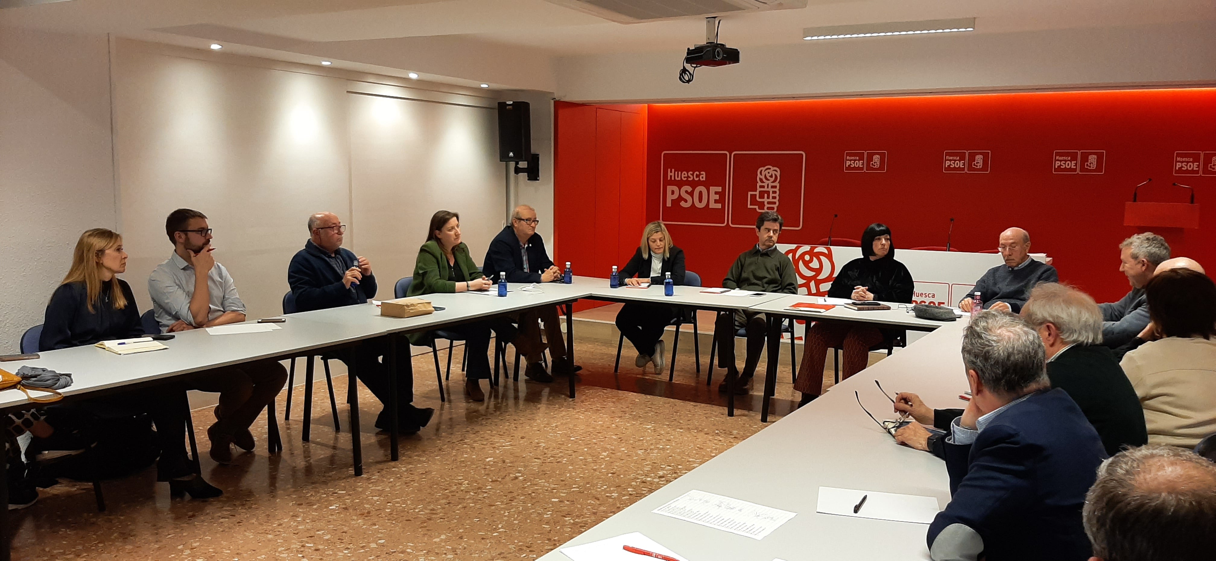 Comité del PSOE en Huesca