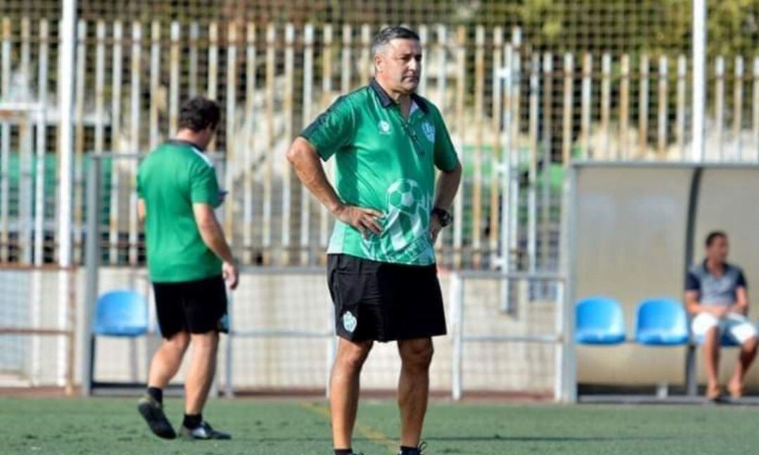 José Manuel Zambrano durante un entrenamiento