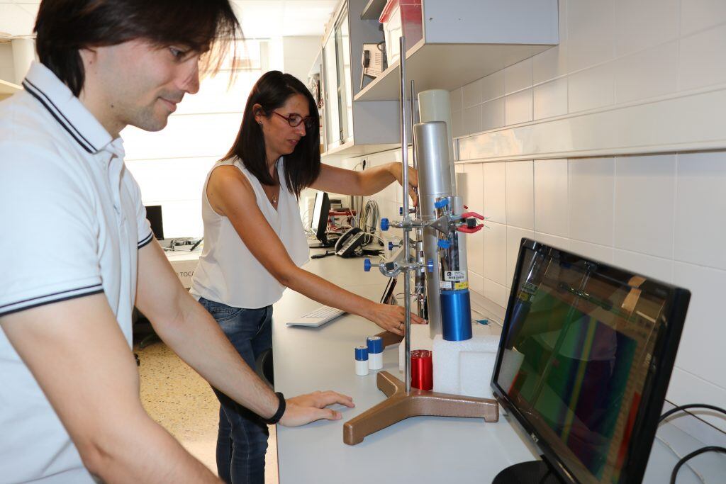 Laboratori de la Unitat Física Mèdica, a la Facultat de Medicina i Ciències de la Salut - URV