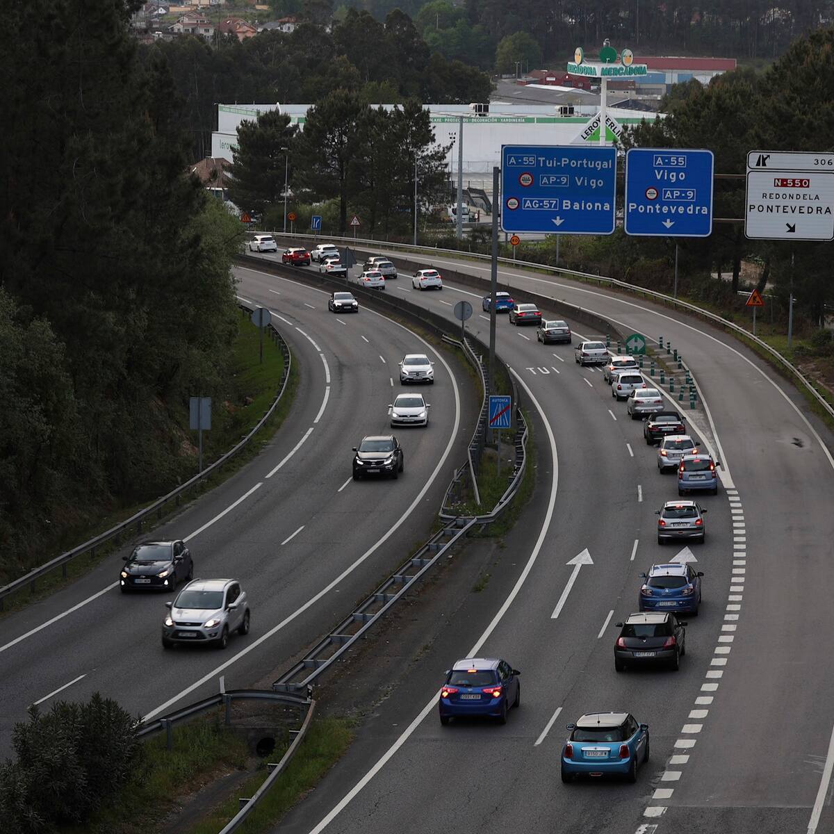 La A-52 y la A-55, principales puntos negros en Vigo y su área, con vigilancia especial en Navidad por parte de la DGT