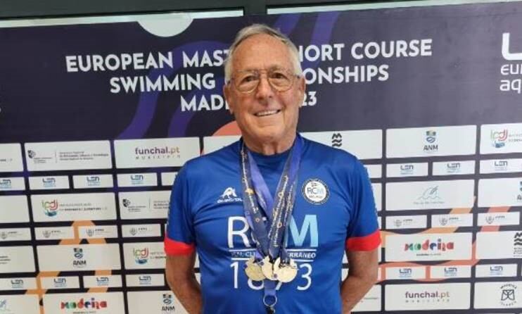 El nadador del Club Mediterráneo Joaquín Canales batió el récord de Europa en el Campeonato de España Máster