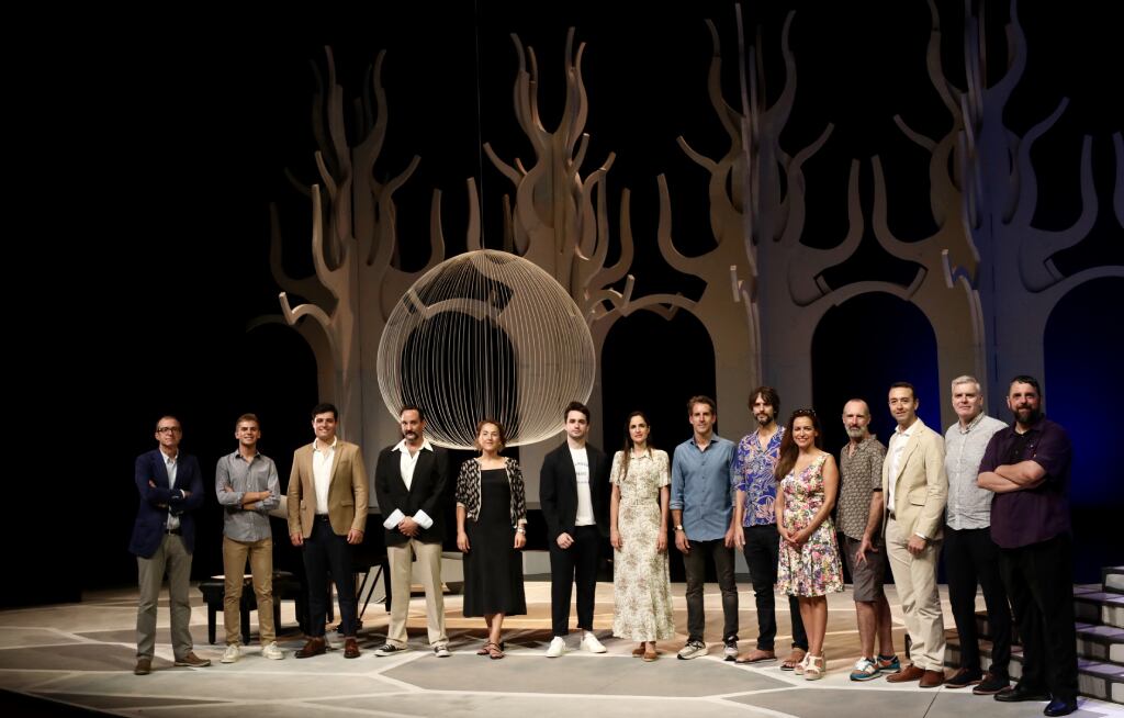 Presentación de la versión de la ópera &#039;La fille du régiment&#039; que encabezarán Elena Sancho-Pereg y Xabier Anduaga / Foto: Quincena Musical de San Sebastián