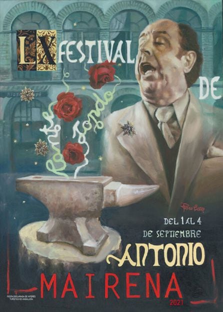 Cartel del LX Festival de Cante Jondo Antonio Mairena