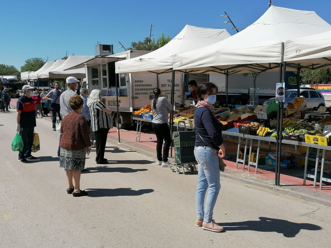 Imagen del mercadillo de Alcázar de San Juan