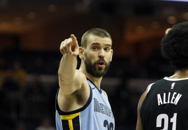 Marc Gasol, durante un partido con Memphis