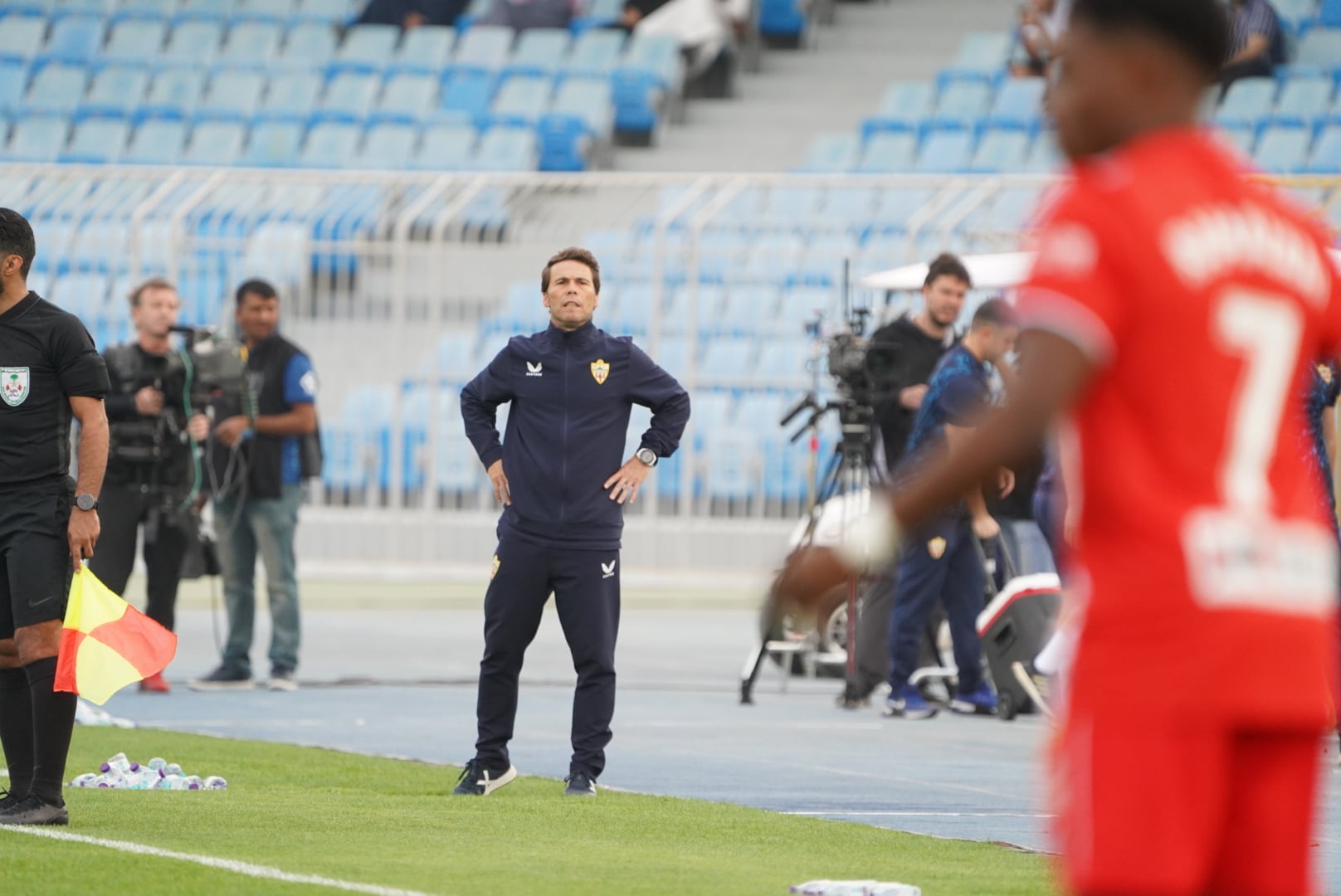 Rubi en el amistoso de este viernes contra el Al-Nassr.