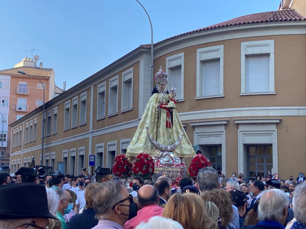 La Virgen de la Fuensanta vuelve a su santuario dos años después en romería