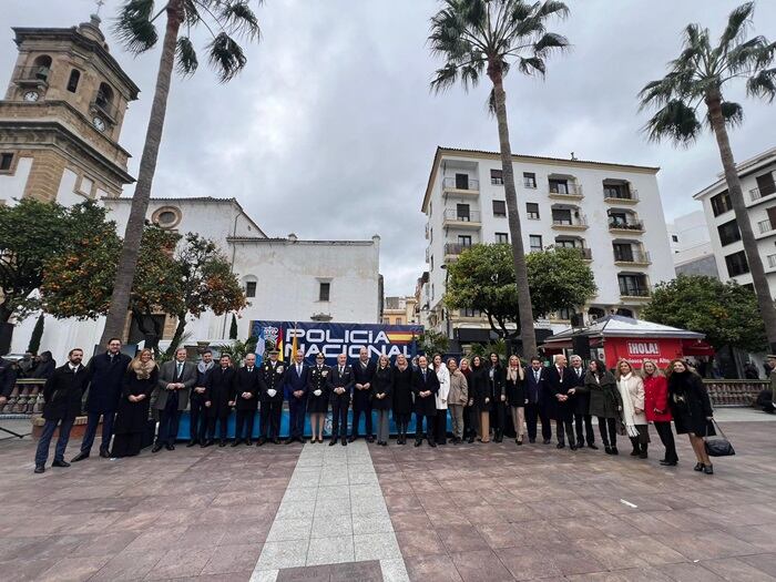 Foto de familia hoy en la Plaza Alta