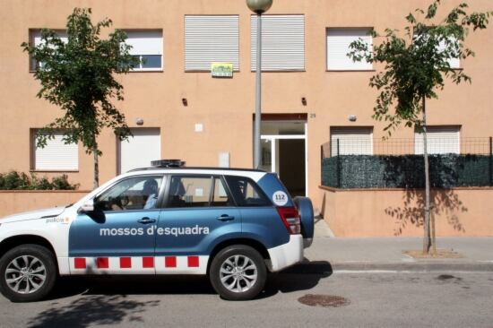 L&#039;edifici dell número 29 del carrer mestre Àngel López i Sánchez de Palafrugell, on s&#039;ha produït el crim