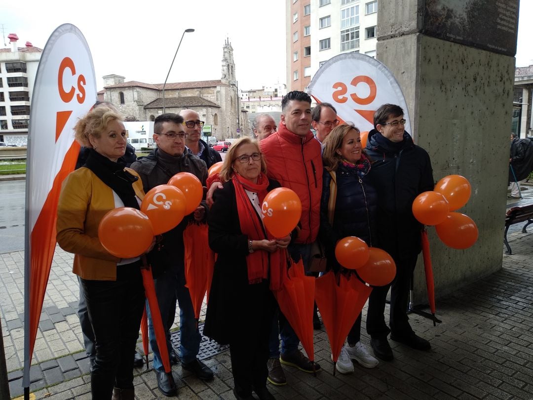 Miembros de la candidatura de Ciudadanos al Ayuntamiento de Burgos