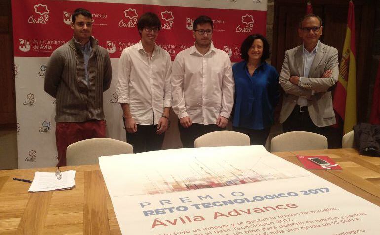 Rueda de prensa en la que se presentó a los ganadores del Reto Tecnológico, en octubre de 2017