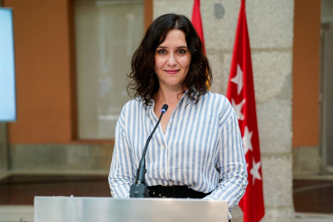 La presidenta de la Comunidad de Madrid en funciones, Isabel Díaz Ayuso.