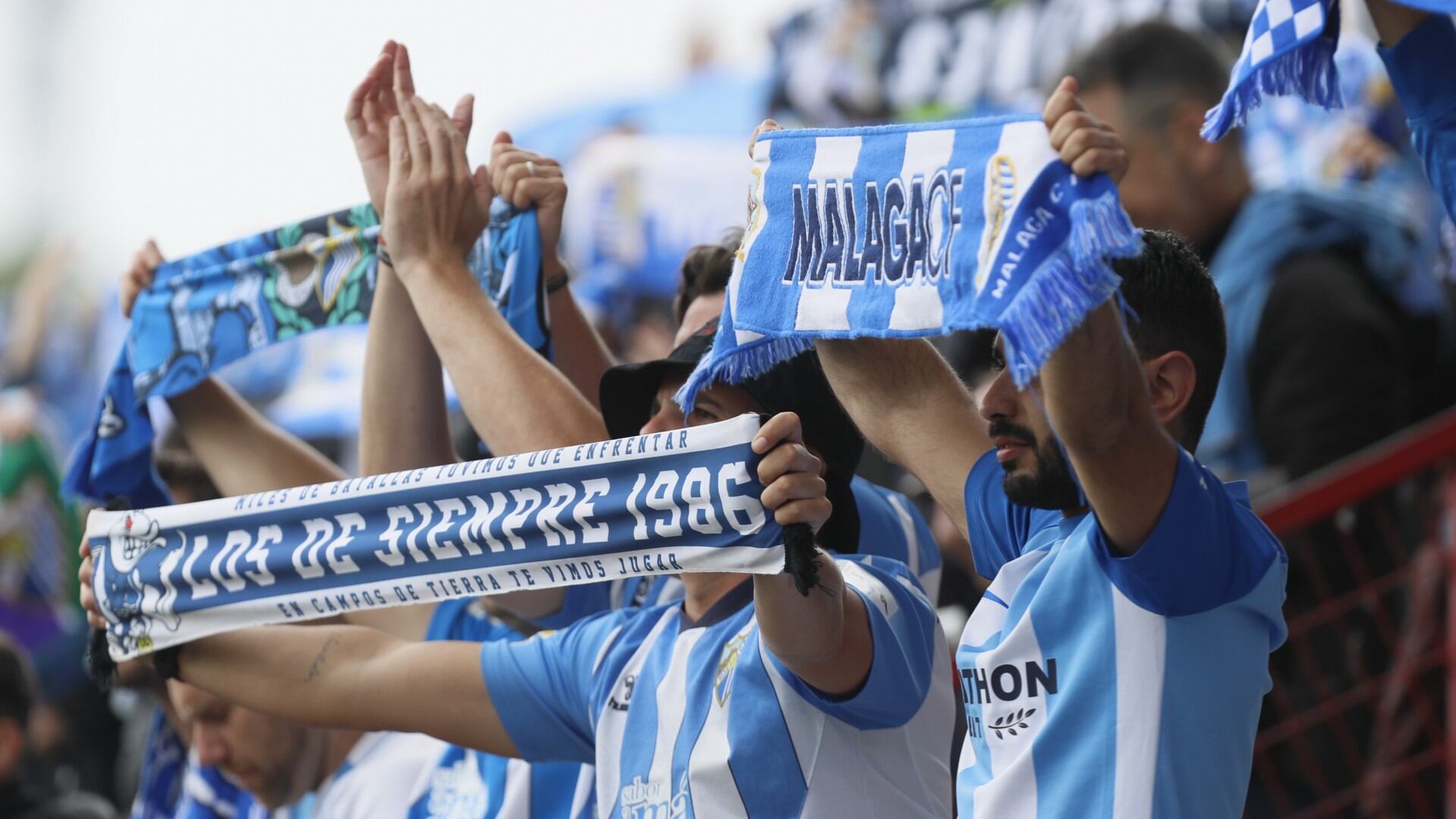 La afición del Málaga se volverá a desplazar, esta vez a Ponferrada para el partido del domingo contra La Ponferradina