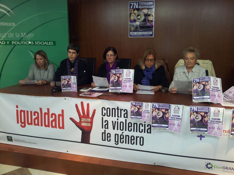 La plataforma contra la violencia de género 25N de Granada anima a participar en la marcha contra esta lacra el 7N en Madrid