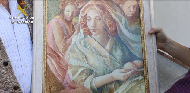 El cuadro está valorado en mil euros.