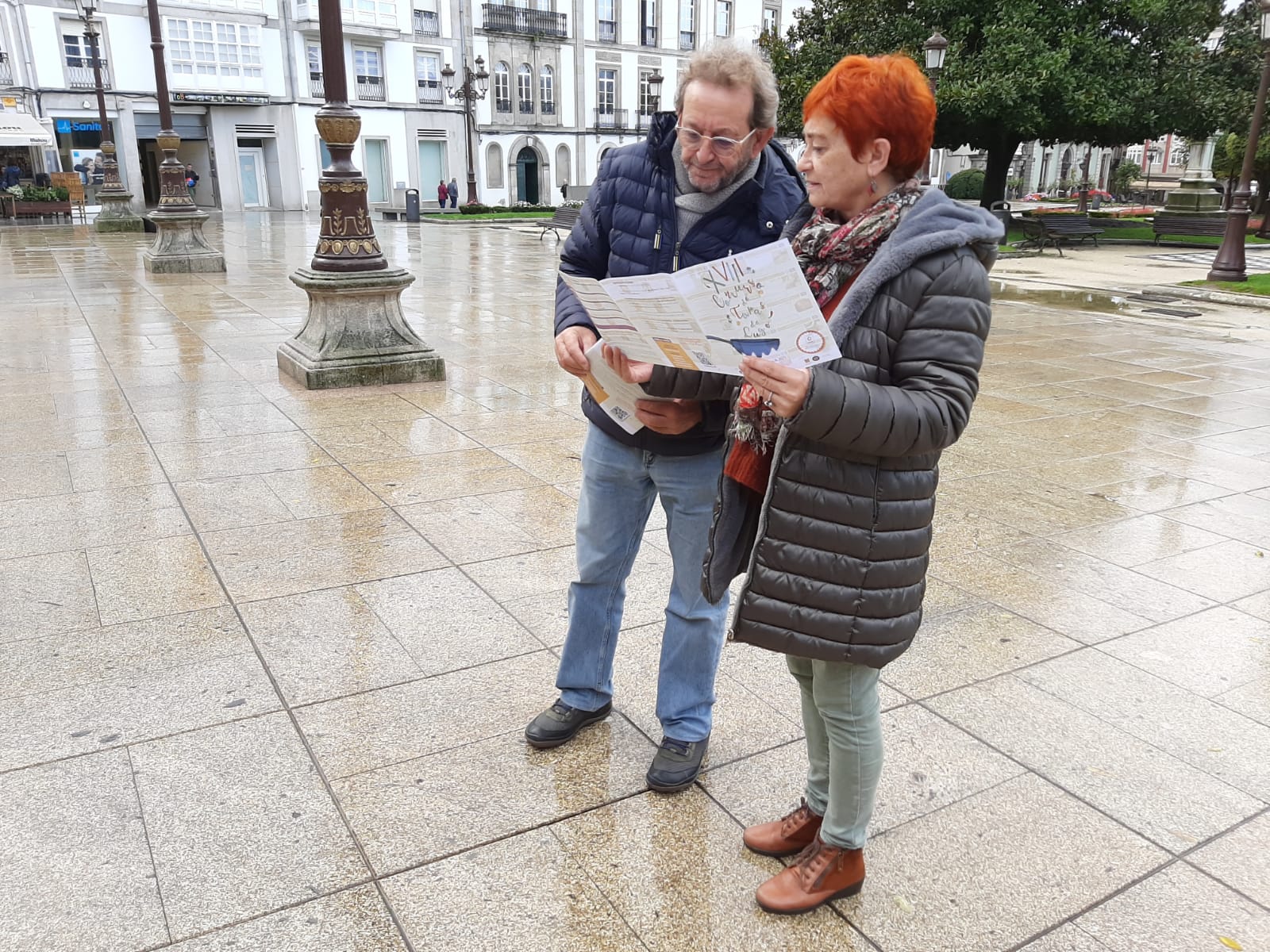 Maite Ferreiro y Cheché Real en la presentación del XVIII concurso de tapas de Lugo