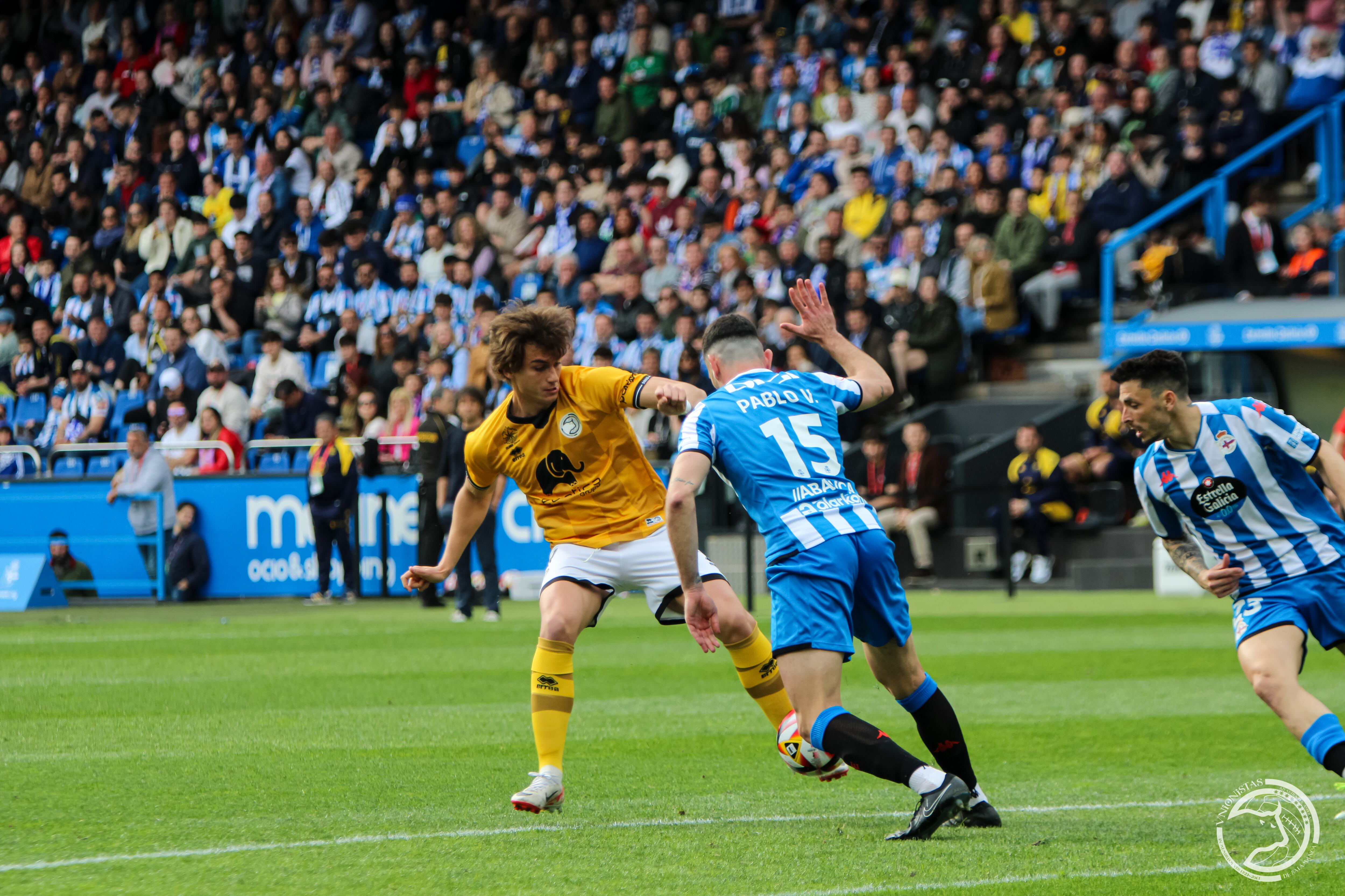 Slavy, en el partido ante el Deportivo de la Coruña/UnionistasCF