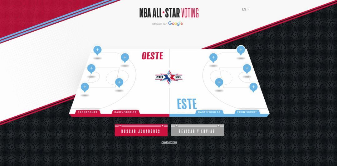 Desde este miércoles ya se puede votar a los jugadores que disputarán el All Star de 2020