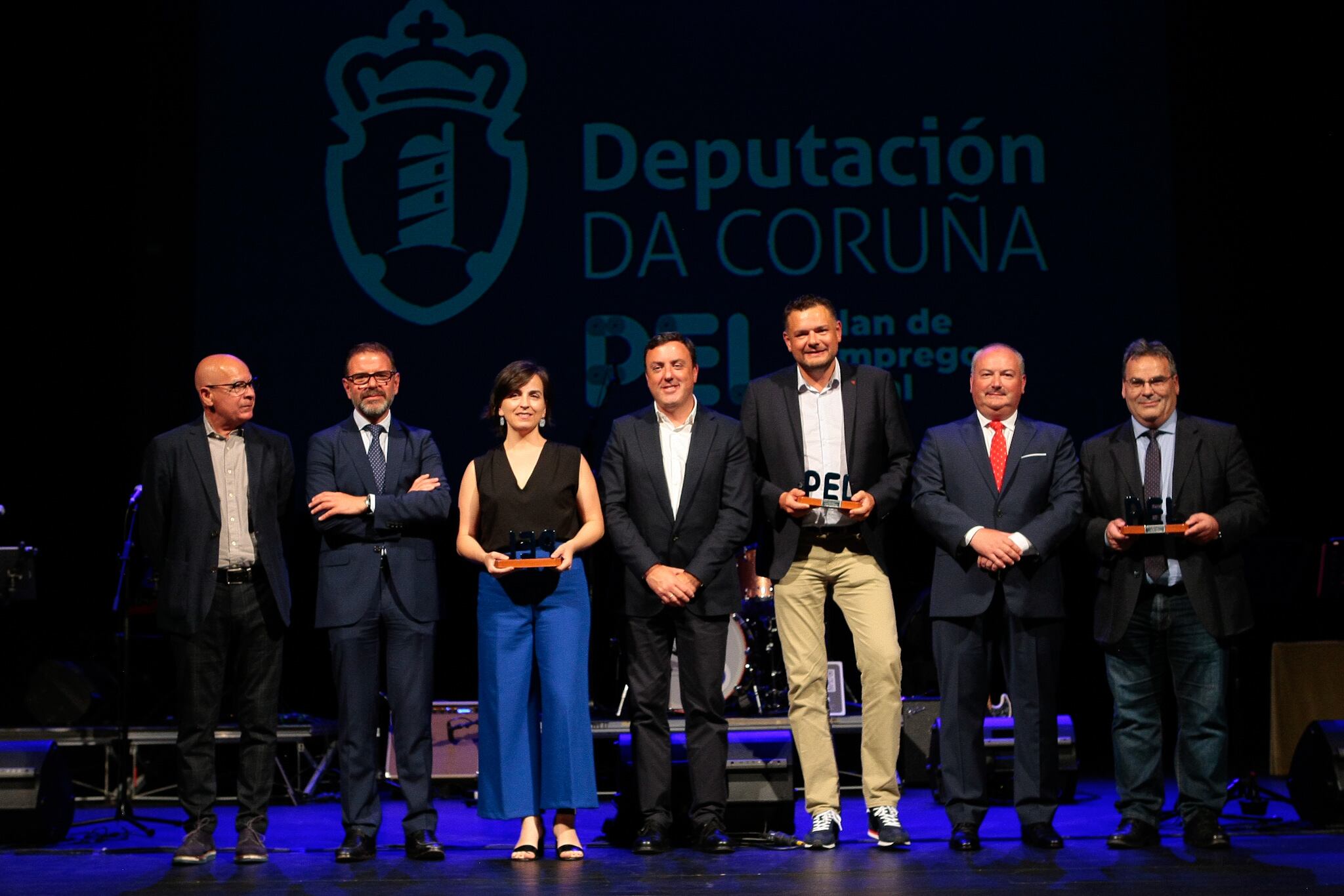 Fotografía de los premiados