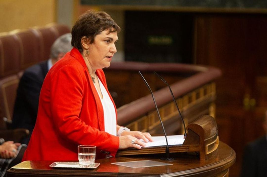 La diputada alcoyana, Patricia Blanquer, durante una intervención en el Congreso de los Diputados en imagen de archivo.