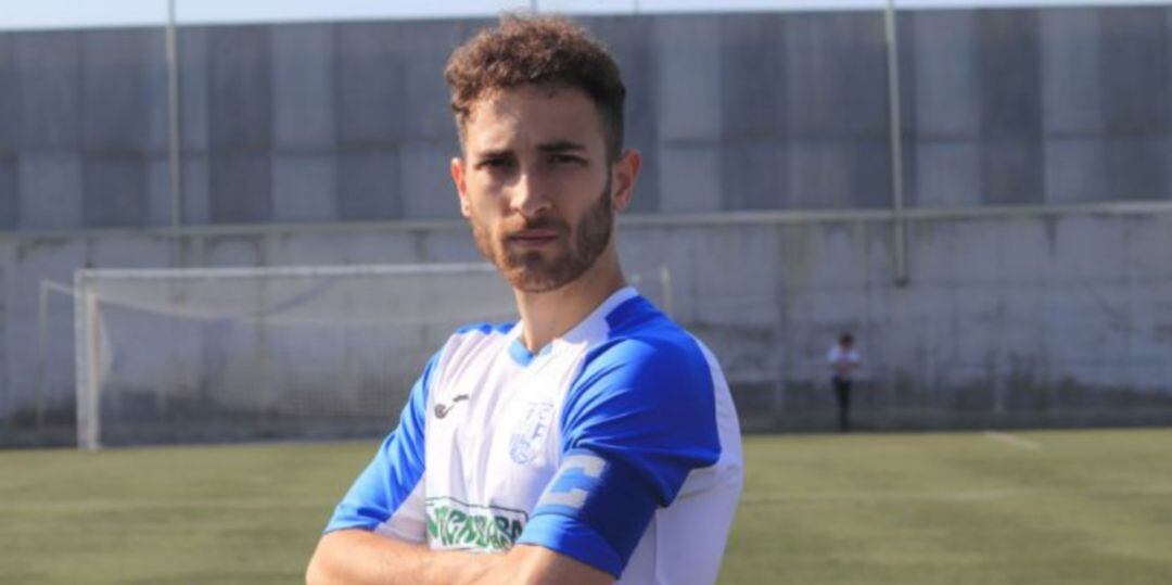 Yeray, último fichaje del Xerez CD, durante su anterior etapa en el Alcalá. 