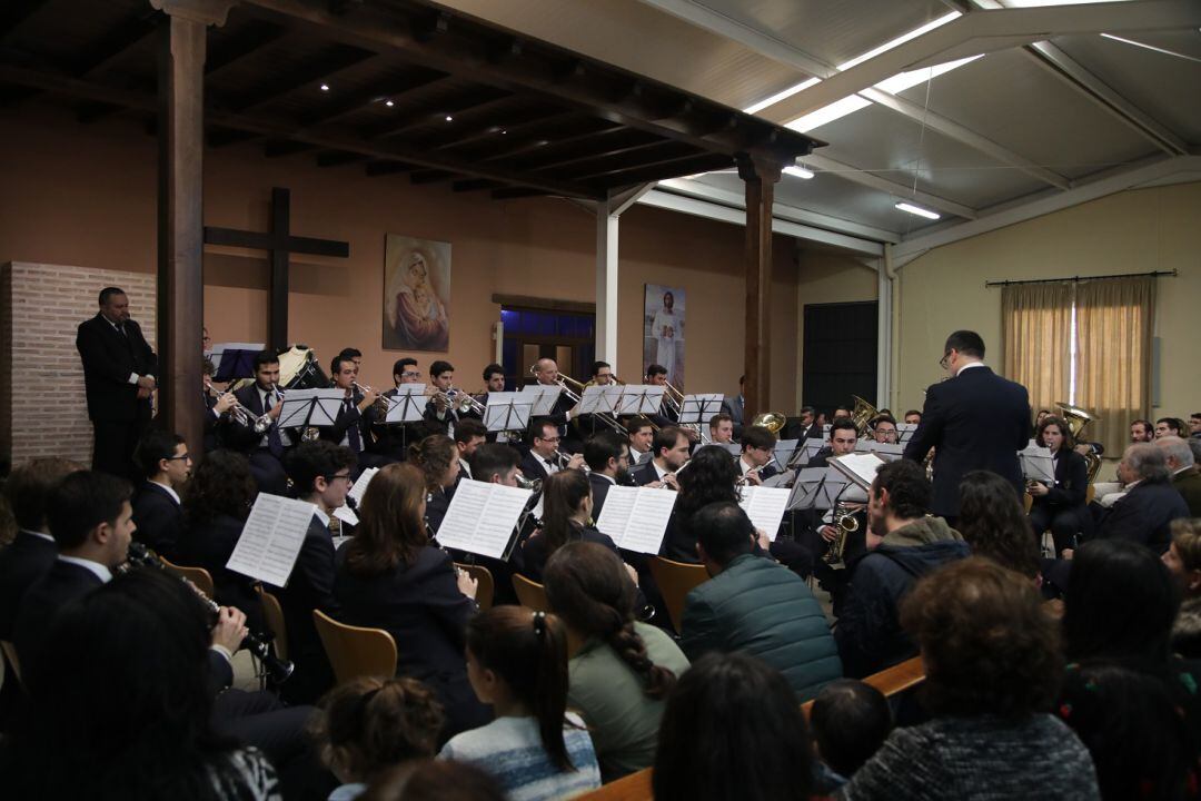 La Banda Municipal de La Puebla del Río en una de sus actuaciones