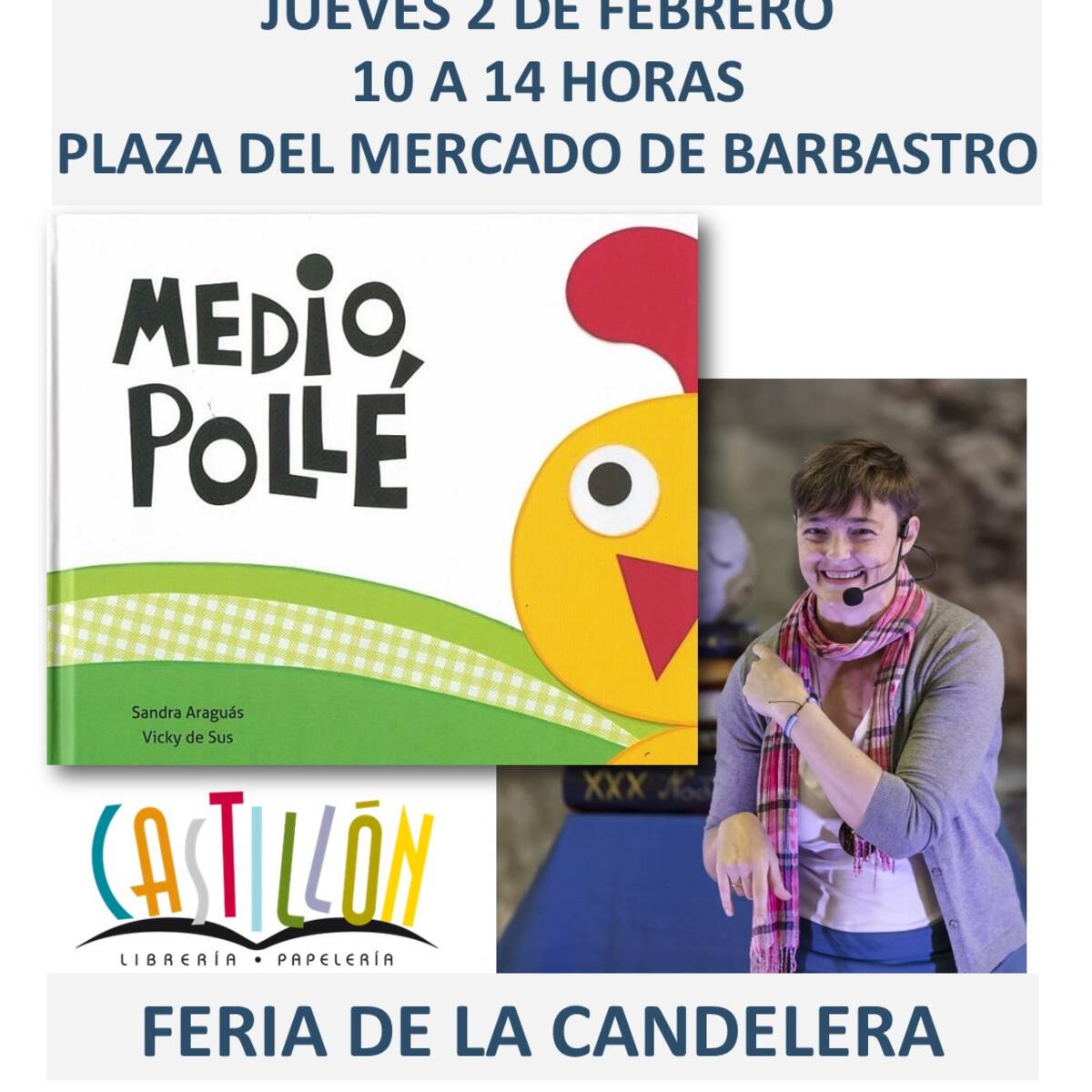 Librería Castillón acercará la literatura a la Feria de la Candelera de Barbastro